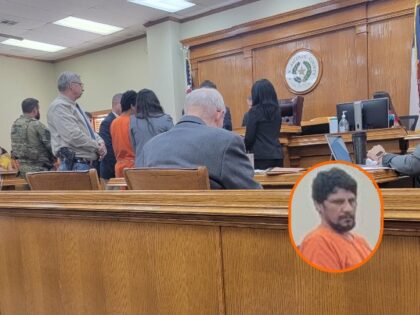 Francisco Oropeza pleads not guilty to Capital Murder in Coldspring, Texas. (Bob Price/Breitbart Texas)