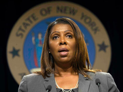 In this Tuesday, June 11, 2019, file photo, New York Attorney General Letitia James speaks during a news conference, in New York. James has sent cease-and-desist letters to two companies that are selling do-it-yourself rape kits to sexual assault survivors. She says the products being marketed by MeToo Kit and …