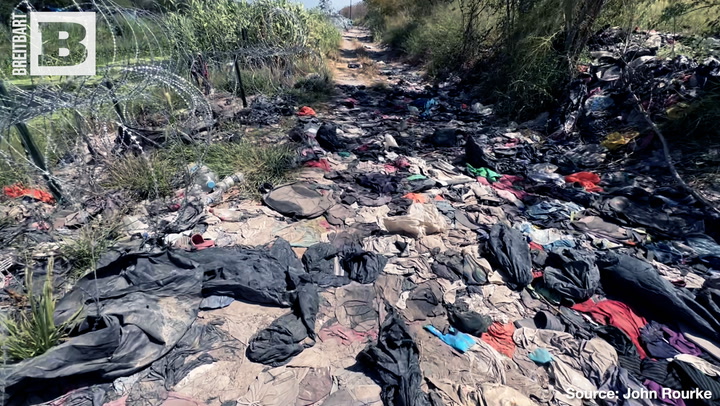 AMERICA THE LANDFILL: Exclusive Video Shows Heaps of Trash Strewn Across Southern Border by Migrants