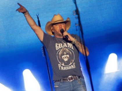 Jason Aldean performs onstage at Country Thunder Wisconsin - Day 3 on July 22, 2023 in Twin Lakes, Wisconsin. (Photo by Joshua Applegate/Getty Images)