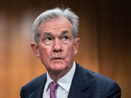 Federal Reserve Chairman Jerome Powell prepares to testify during the Senate Banking, Housing and Urban Affairs Committee hearing titled "The Semiannual Monetary Policy Report to the Congress," in Dirksen Building on Thursday, June 22, 2023. (Tom Williams/CQ-Roll Call, Inc via Getty Images)