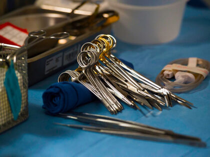 Surgical instruments and supplies lay on a table during a kidney transplant surgery at MedStar Georgetown University Hospital in Washington D.C., Tuesday, June 28, 2016. The Biden administration said Wednesday, March 22, 2023, that it will attempt to break up the network that runs the nation’s organ transplant system as …