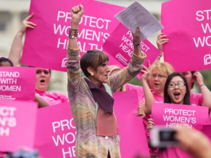 UNITED STATES - JULY 11: Rep. Rosa DeLauro, D-Conn., arrives to speak at a Planned Parenthood Federation of America rally in Upper Senate Park to oppose some states' legislation that they claim limits safe and legal abortion. (Photo By Tom Williams/CQ Roll Call)
